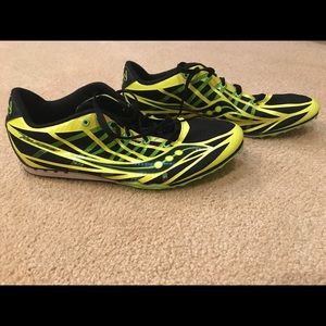 Saucony Velocity Track Spikes Black/Yellow